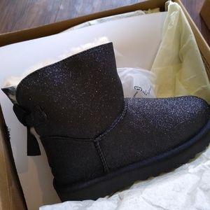 UGG Mini Bailey Bow Sparkle NWT